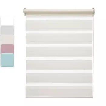 Штора рулонная день-ночь Inspire Peter 55x160 см экрю