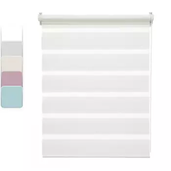 Штора рулонная день-ночь Inspire Peter 80x160 см белая White 0