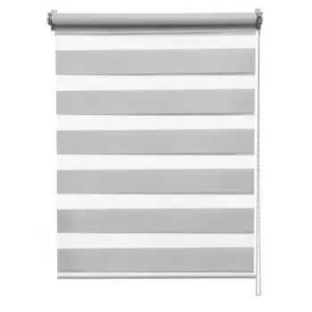 Штора рулонная день-ночь Inspire Siberia 55x175 см светло-серая