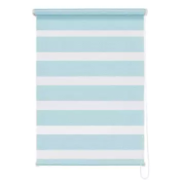 Штора рулонная день-ночь Liza 100x160 см голубая