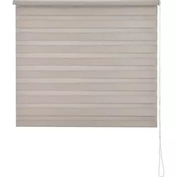 Штора рулонная день-ночь блэкаут Miamoza 140x175 см молочная