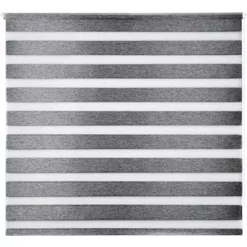 Штора рулонная день-ночь блэкаут Miamoza 180x175 см серая