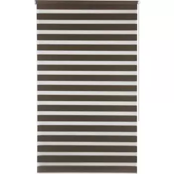 Штора рулонная день-ночь Miamoza Blackout Rain 80x160 см, цвет коричневый