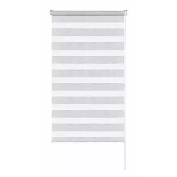 Штора рулонная день-ночь Москва 160x175 см серая