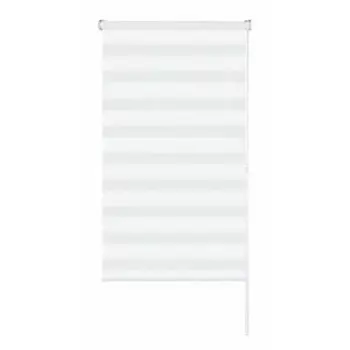 Штора рулонная день-ночь Москва 180x175 см белая