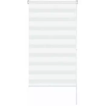 Штора рулонная день-ночь Москва 70x160 см белая