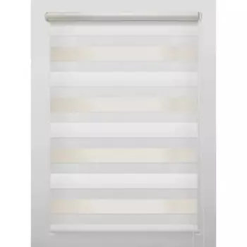 Штора рулонная день-ночь Порто 50x160 см бежево-молочная