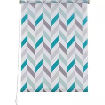 Штора рулонная «Геометрия», 60х160 см, цвет бирюзовый