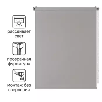 Штора рулонная Inspire Sydney 100x160 см серая Granit 3