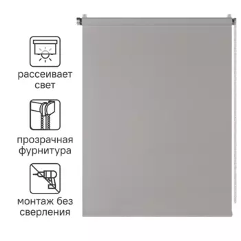 Штора рулонная Inspire Sydney 40x160 см серая Granit 3