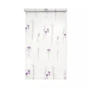 Штора рулонная «Лаванда» Blackout, 70х160 см, цвет белый