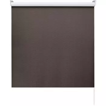 Штора рулонная Ромб 180x175 см коричневая