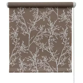 Штора рулонная Жардин 160x175 см коричневая