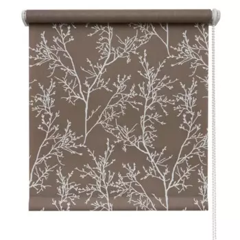 Штора рулонная Жардин 50x160 см коричневая