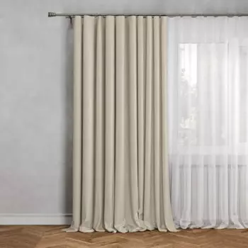 Штора со скрытыми петлями блэкаут Inspire Alycia 200x280 см цвет серо-бежевый Pap 2