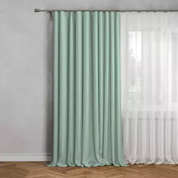 Штора со скрытыми петлями блэкаут Inspire Alycia 200x280 см цвет светло-голубой Lagun 5