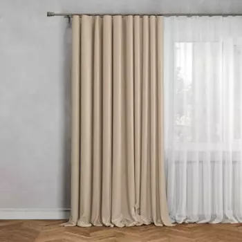 Штора со скрытыми петлями блэкаут Inspire Alycia 200x280 см цвет бежевый Trench 3