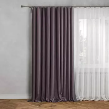 Штора со скрытыми петлями Inspire Dubbo 200x280 см цвет фиолетовый Bohemia