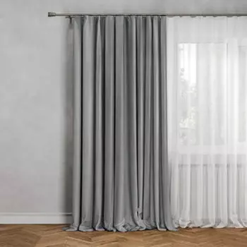 Штора со скрытыми петлями Inspire Tony 200x280 см цвет серый Granit 3