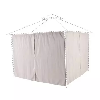 Шторы для павильона Beginia Oxis полиэстер 300x300 см бежевые