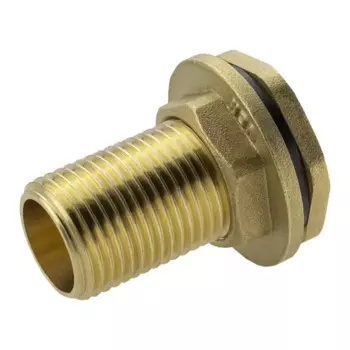Штуцер для врезки в бак 1/2" НР латунь