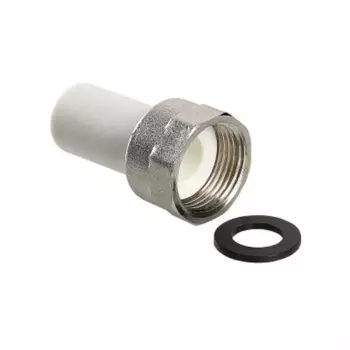 Штуцер Valtec ВР 20x3/4 с накидной гайкой полипропилен