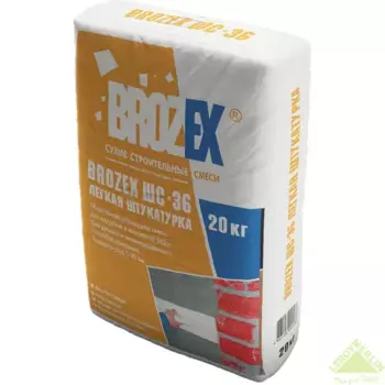 Штукатурка цементная Brozex Лайт CPM-36 20 кг