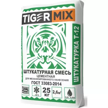 Штукатурка цементная Tigermix Т-12 25 кг