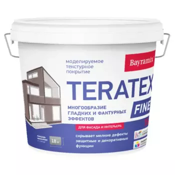 Штукатурка декоративная моделируемая Bayramix Terratex Fine 15 кг