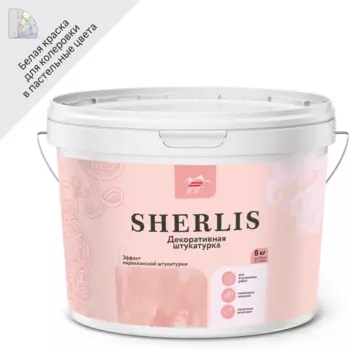 Штукатурка декоративная Parade Sherlis 8 кг цвет белый