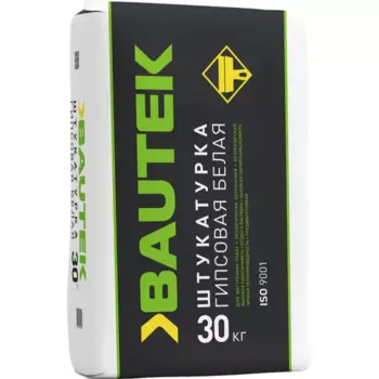 Штукатурка гипсовая Bautek белая 30 кг