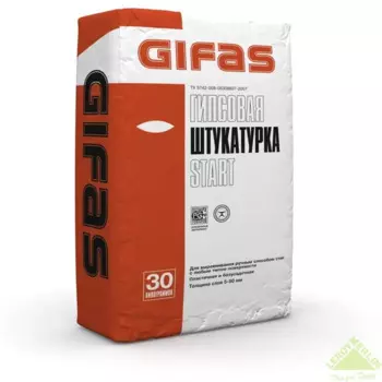 Штукатурка гипсовая Gifas Start 30 кг
