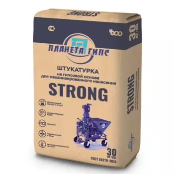 Штукатурка гипсовая Планета гипс Strong 30 кг