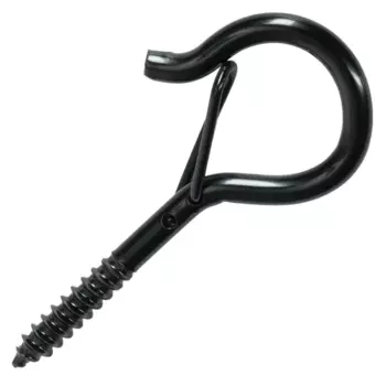 Шуруп-крюк и карабином 4x28 мм сталь RAL9005 6 шт.