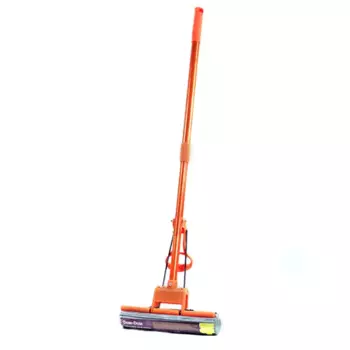 Швабра для пола с отжимом Dom-Dom 27 см пластик 115 см цвет оранжевый