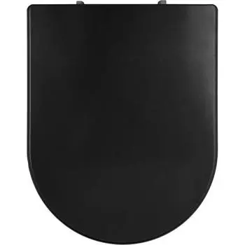 Сиденье для унитаза Uno So Black дюропласт микролифт цвет чёрный