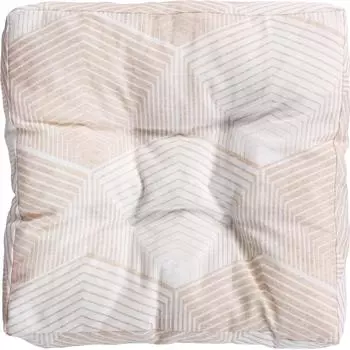 Сидушка для стула «Призма», 40х40 см, цвет бежевый