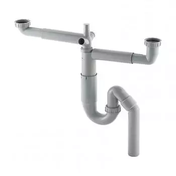 Сифон для двойной мойки Equation
