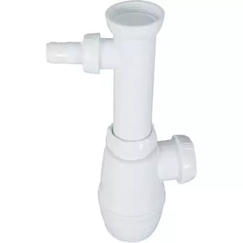 Сифон для мойки Equation без выпуска 40 мм с отводом для стиральной машины