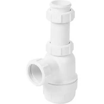 Сифон для мойки McAlpine без выпуска регулируемый по высоте 40 мм полипропилен MRSK2-NW