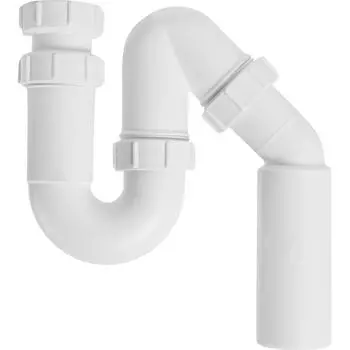 Сифон для мойки трубный McAlpine без выпуска 40 мм полипропилен MRSK12-50