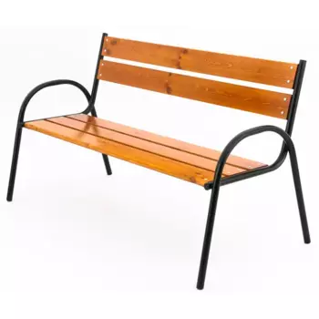 Скамья садовая Констанц 150x61x90 см дерево/металл коричневый