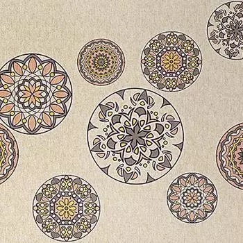 Скатерть «Этно» 160х140 см цвет бежевый