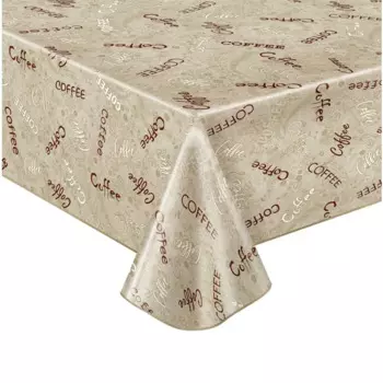 Скатерть Кофе 135x110 см цвет бежевый