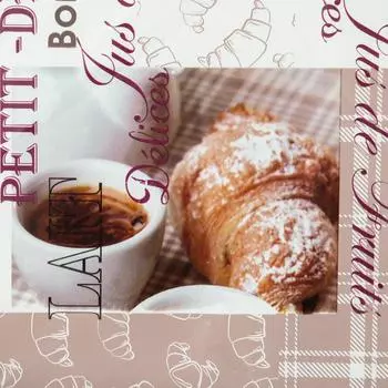 Скатерть «Круассаны» прямоугольная ПВХ 160x140 см разноцветный