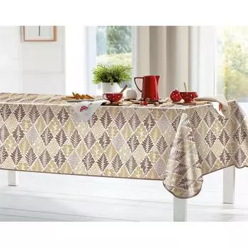 Скатерть "Листопад" прямоугольная 160x135 см цвет коричневый