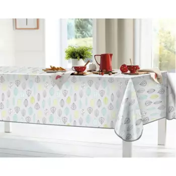 Скатерть Мажор Листья прямоугольная 160x135 см цвет серый
