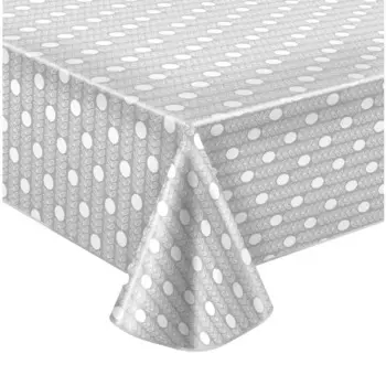 Скатерть Одуванчики 135x160 см цвет серый