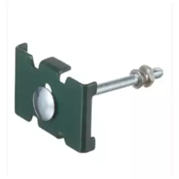 Скоба для забора Grider 40 мм М6x25 сталь RAL 6005 зеленый