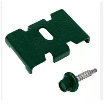 Скоба для забора Grider 40 мм сталь RAL 6005 зеленый